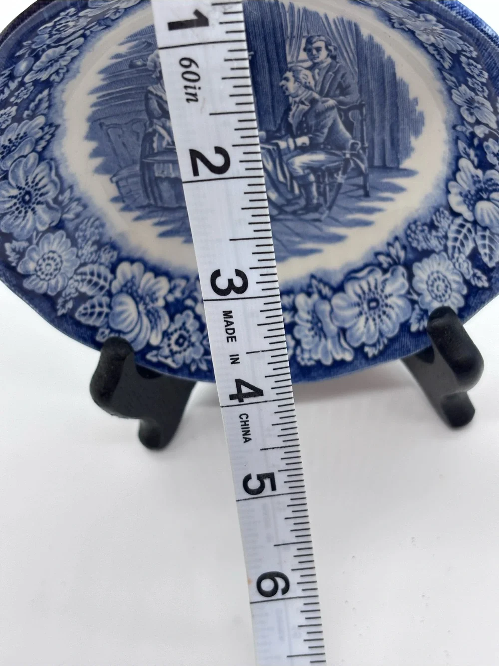 Vintage liberty blue Staffordshire ironstone Betsy Ross small bowl.
